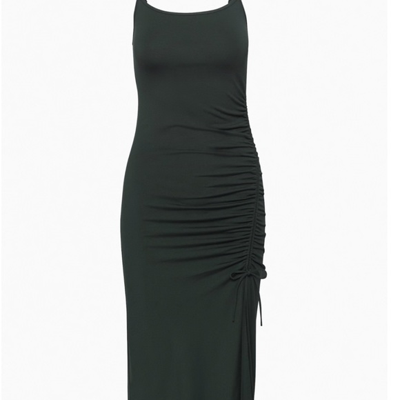 Wilfred Riddle Ruched Midi Dress - Black - Picture 3 of 12